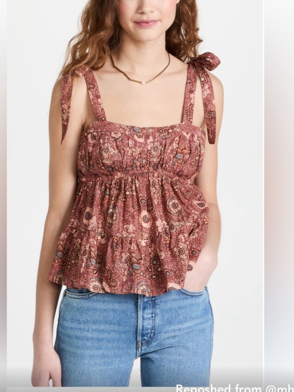 Ulla Johnson Floral Sleeveless Top